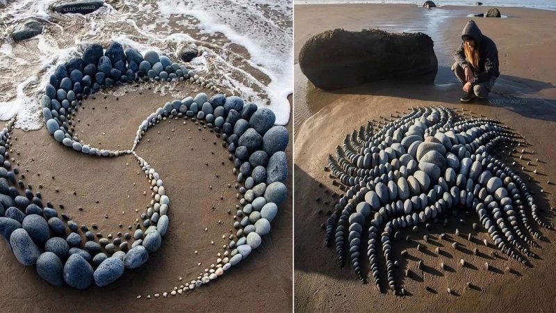 The art of stacking stones: marvel at the uniquely arranged stones