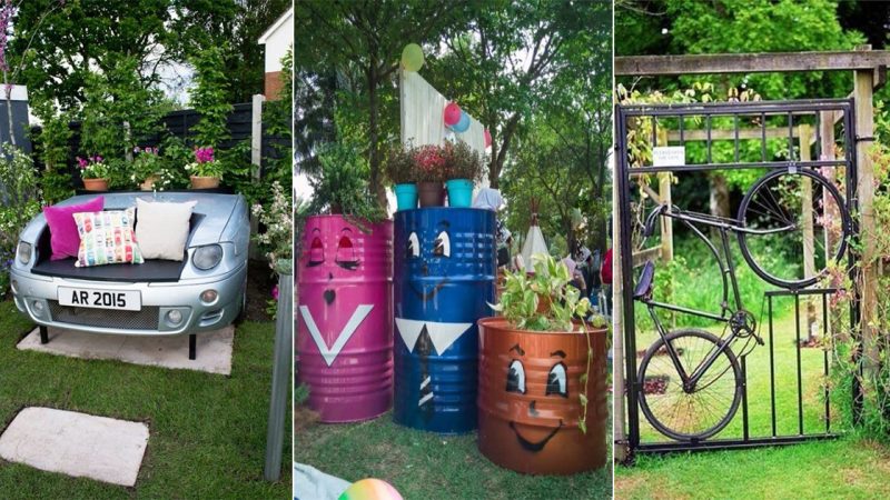 32 Old Garage Items Turned Into Cool Gardening Things