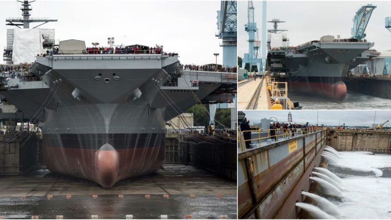 Preparing the Dry Dock: Maintenance Before the Flooding of the Gerald R. Ford (CVN-78)